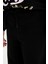 Kız Çocuk Siyah Wide Leg Geniş Paça Basic Düz Eşofman Altı D0743A824AU 5