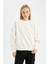 Coool Oversize Geniş Kalıp Bisiklet Yaka Kalın Basic Düz Sweatshirt A4177AX24WN 1