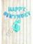 Mavi Puanlı Happy Bırthday ve Rakam Folyo Balon Seti Yaş 6 1