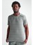 Miler Dri Fit Running Tee Grey Reflektörlü Koşu Antrenman Tişörtü Gri 1
