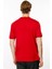 Erkek Sıfır Yaka Basic Pamuklu T-Shirt Kırmızı 5