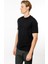 Erkek Sıfır Yaka Basic Pamuklu T-Shirt Siyah 2