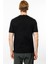 Erkek Sıfır Yaka Basic Pamuklu T-Shirt Siyah 5