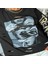 Yeni Sezon Zincir Kolye Detaylı Baskılı Kol Simli Varak Yazı Detaylı Bisiklet Yaka Siyah Renk Sweatshirt 1