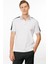 Erkek Polo Yaka Omuzu Şeritli T-Shirt Beyaz 3