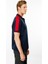 Erkek Polo Yaka Omuzu Şeritli T-Shirt Lacivert 4
