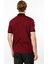 Erkek Polo Yaka Kolu ve Yakası Çizgili T-Shirt Bordo 5