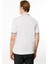 Erkek Polo Yaka Yakası Çizgili T-Shirt Beyaz 5