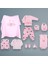 Leylek Baby Kalpli Ayıcık Model 10 Parça Set (Pembe) 1