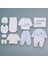 Leylek Baby Forest Ayı Baskılı Tulumlu 10 Parça Takım ( Mavi) 1