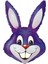 Rabbit Boy Violet Folyo Balon-10 Adet (40 Inç 100 Cm) 1