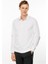 Erkek Polo Yaka Uzun Kollu Sweatshirt Beyaz 4