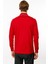 Erkek Polo Yaka Uzun Kollu Sweatshirt Kırmızı 5