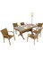 Peter 90X180 Rattan Bahçe Masa Takımı | Rehome 4