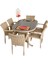 Sunsire 90X160 Rattan Bahçe Masa Takımı | Rehome 2
