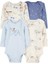 Erkek Bebek Uzun Kollu Body Set 4'lü Paket 1