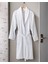 Bernay %100 Pamuk Jakarlı Unisex Şalyaka Bornoz - Beyaz - Natural Koleksiyon 1