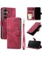 Samsung Galaxy S24 Fe Pu Deri Kickstand Manyetik Cüzdan Için Flip Case (Yurt Dışından) 4