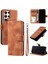 Samsung Galaxy S24 Ultra Cüzdan Kart Yuvaları Için Flip Case Bilek Kayışı Pu (Yurt Dışından) 4