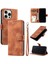 IPhone 15 Için Flip Case Pro Cüzdan Kart Yuvaları Manyetik Kickstand Pu Bilek (Yurt Dışından) 4