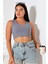 Kadın Askılı Örme Crop Bluz 1