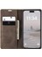IPhone 16 Için Flip Case Manyetik Kapatma Darbeye Vintage Pu Deri (Yurt Dışından) 3