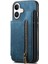 Iphone 16 Için Kılıf Artı Katlanabilir Arka Kapak Vintage Fermuar Cüzdan Standı (Yurt Dışından) 2