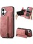 Iphone 16 Için Kılıf Katlanabilir Arka Kapak Standı Fonksiyonu Vintage Fermuar (Yurt Dışından) 1