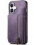 Iphone 16 Için Kılıf Katlanabilir Arka Kapak Standı Fonksiyonu Vintage Fermuar (Yurt Dışından) 3