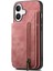 Iphone 16 Için Kılıf Artı Katlanabilir Arka Kapak Vintage Fermuar Cüzdan Standı (Yurt Dışından) 2