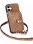 Iphone 16 Için Kılıf Premium Deri Standı Ayarlanabilir Kordon 7 Kart Yuvaları (Yurt Dışından) 3