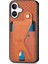 Iphone 16 Için Kılıf Artı Standı Fonksiyonu Manyetik Tasarım Cardholder Braketi (Yurt Dışından) 2