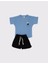 Çocuk Cotton Tshirt Şort Pamuklu Takım 1