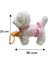 Peluş Tasmalı Yürüyen Fiyonklu Köpek 25 cm Sesli Havlayan Kafa ve Kuyruk Sallayan Köpek 2