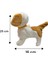 Peluş Tasmalı Yürüyen Fiyonklu Köpek 25 cm Sesli Havlayan Kafa ve Kuyruk Sallayan Köpek 2