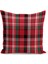Yılbaşı Ekose Serisi Çift Tarafı Dijital Baskılı Kırlent Kılıfı (Christmas Noel Cushion Cover) 1