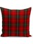 Bertille Home Yılbaşı Ekose Serisi Çift Tarafı Dijital Baskılı Kırlent Kılıfı (Christmas Noel Cushion Cover) 1