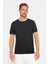 Slim Fit Dar Kesim Bisiklet Yaka Düz Basic Kısa Kol T-Shirt 2