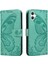 Kredi Kartı Yuvası Kabartmalı Kelebek ile Samsung Galaxy A06 Için Flip Case (Yurt Dışından) 1