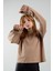 Genç Kız Balıkçı Yaka Crop Sweatshirt 3