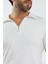 Erkek Fermuarlı Jakarlı Çizgi Kabartmalı T-Shirt 3