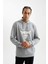 Fit NBA Chicago Bulls Standart Fit Kapüşonlu Skuba Dalgıç Kumaş Sweatshirt D2568AX24AU 3