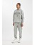 Fit Jogger Eşofman Altı Shaquille O'Neal Gri Standart Fit Cepli Uzun Paça D1556AX24AU 4