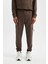 Fit Sporcu Jogger Eşofman Altı Standart Fit Skuba Dalgıç Kumaş Fermuar Cepli Standart Paça D1952AX24AU 4