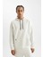 Fit Standart Fit Kapüşonlu Cepli Skuba Dalgıç Kumaş Sporcu Sweatshirt D1950AX24AU 4