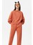 Sportswear Loose Fit Pant Bol ve Uzun Kesim Turuncu Eşofman Altı 4