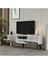 Lidyadh Tv Stand Beyaz-Gümüş 3