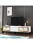 Demonte Home Mobilya Lidyadh Tv Stand Beyaz-Altın 2