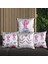 Pembe Kaktüs Tasarımlı 4'lü Yastık Içi ve Kırlent Kılıfı 45CM 113671 1