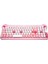 KM-6244 BUNNY Renkli Tuşlu Pembe 2.4 ghz + BT Kablosuz Q Multimedia Klavye + Mouse Set 13